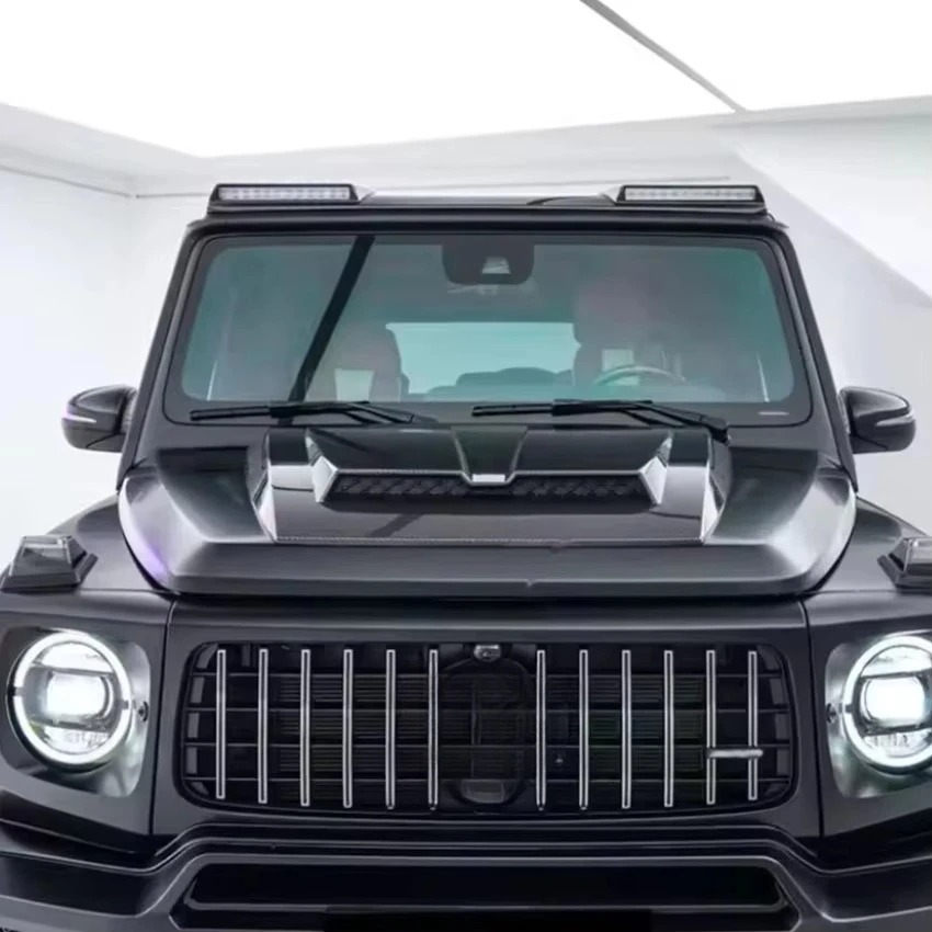 Upgrade B Style Dry Carbon Fiber Hood Bonnet for  G Wagon Body Kit G63 W464 G500 G550 2019-2024